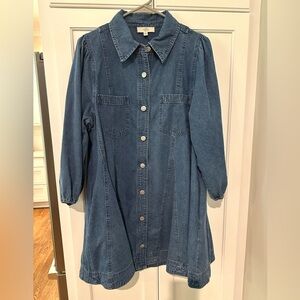 Entro Blue Denim Shirt Dress